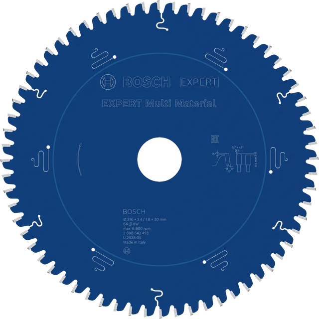 Bosch Sirkelsagblad 216x2,4/1,8x30 Mm T64 Mutimaterial EXPERT