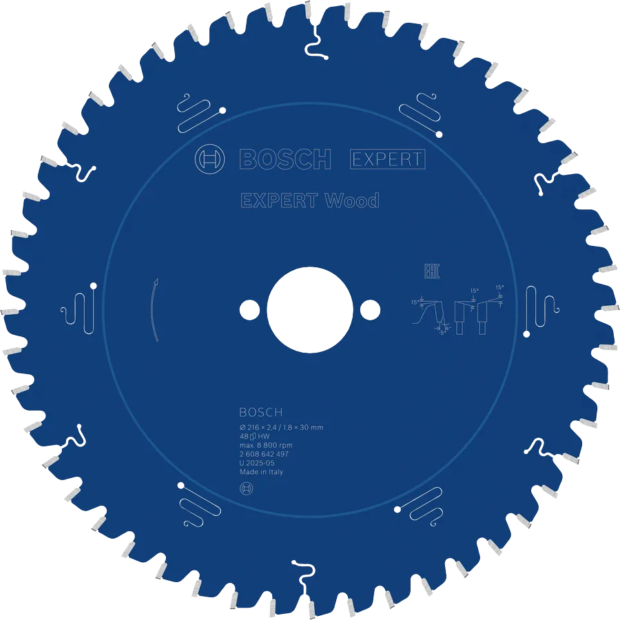 Bosch Sirkelsagblad 216 x 2,4/1,8 x 30 mm, T48 Wood EXPERT