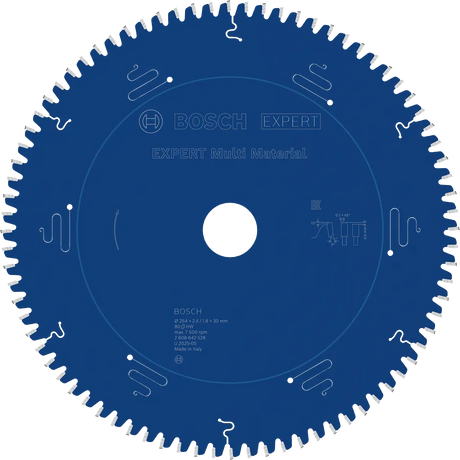Bosch Sirkelsagblad 254x2,4x30mm 80T Multimaterial EXPERT