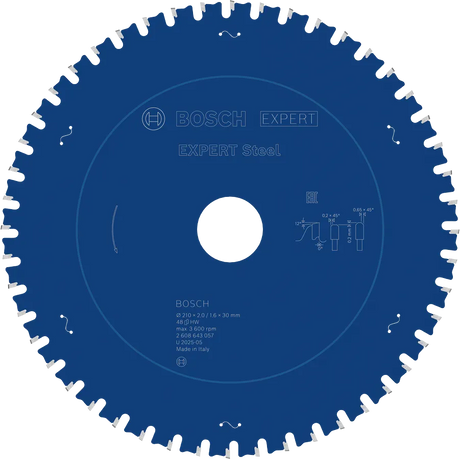 Bosch Sirkelsagblad 210 x 2/1,6 x 30 mm, T48 Steel EXPERT