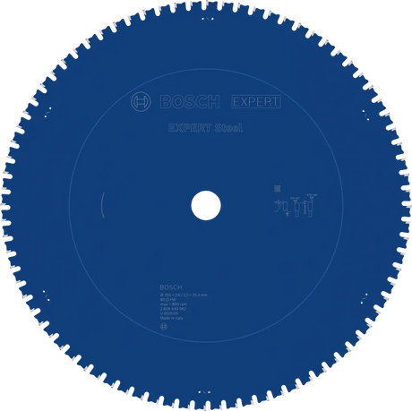 Bosch Sirkelsagblad 355 x 2,6/2,2 x 25,4 mm 80T Steel EXPERT