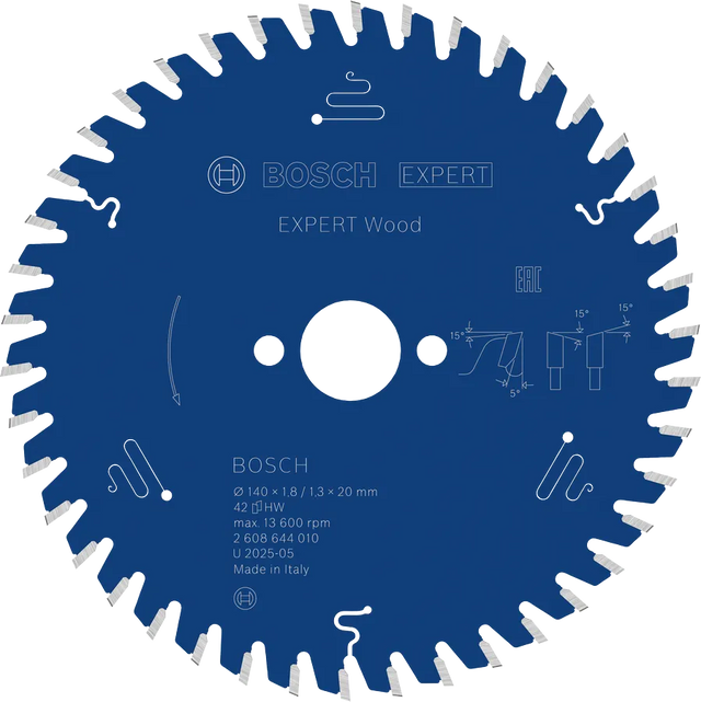 Bosch Sirkelsagblad 140 x 1,8/1,3 x 20 mm, T42 Wood EXPERT