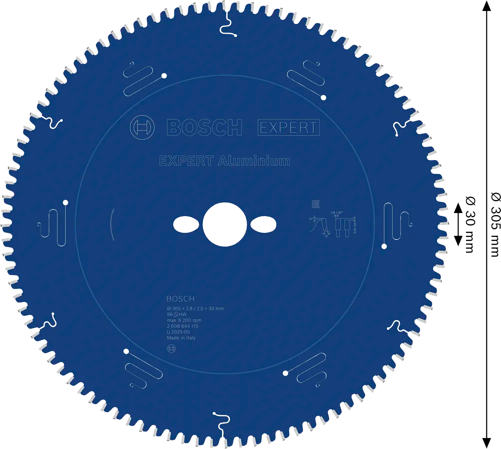 Bosch Sirkelsagblad 305X2,8/2,0X30 Mm T96 Aluminium EXPERT