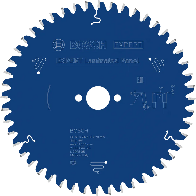 Bosch Sirkelsagblad 165 x 2,6/1,6 x 20 mm, T48 Laminated Panel EXPERT