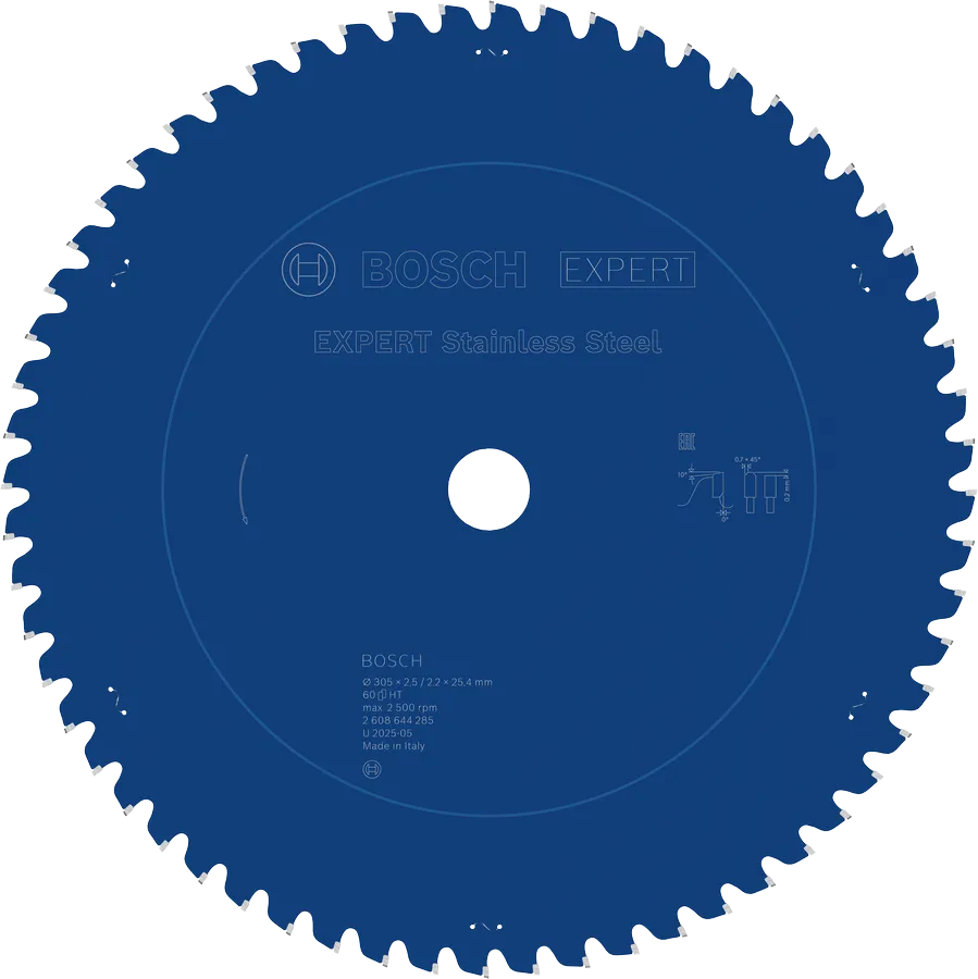 Bosch Sirkelsagblad 305 x 2,5/2,2 x 25,4 mm, T60 Stainless EXPERT