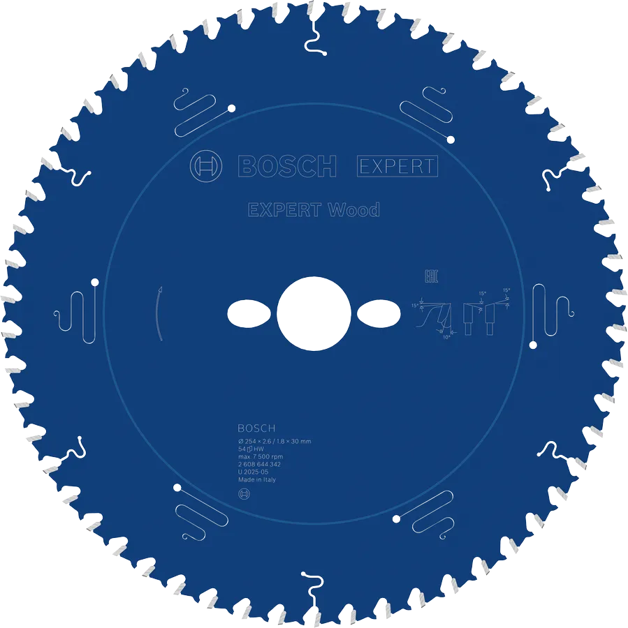 Bosch Sirkelsagblad 254X2,6X30MM 54T Wood EXPERT