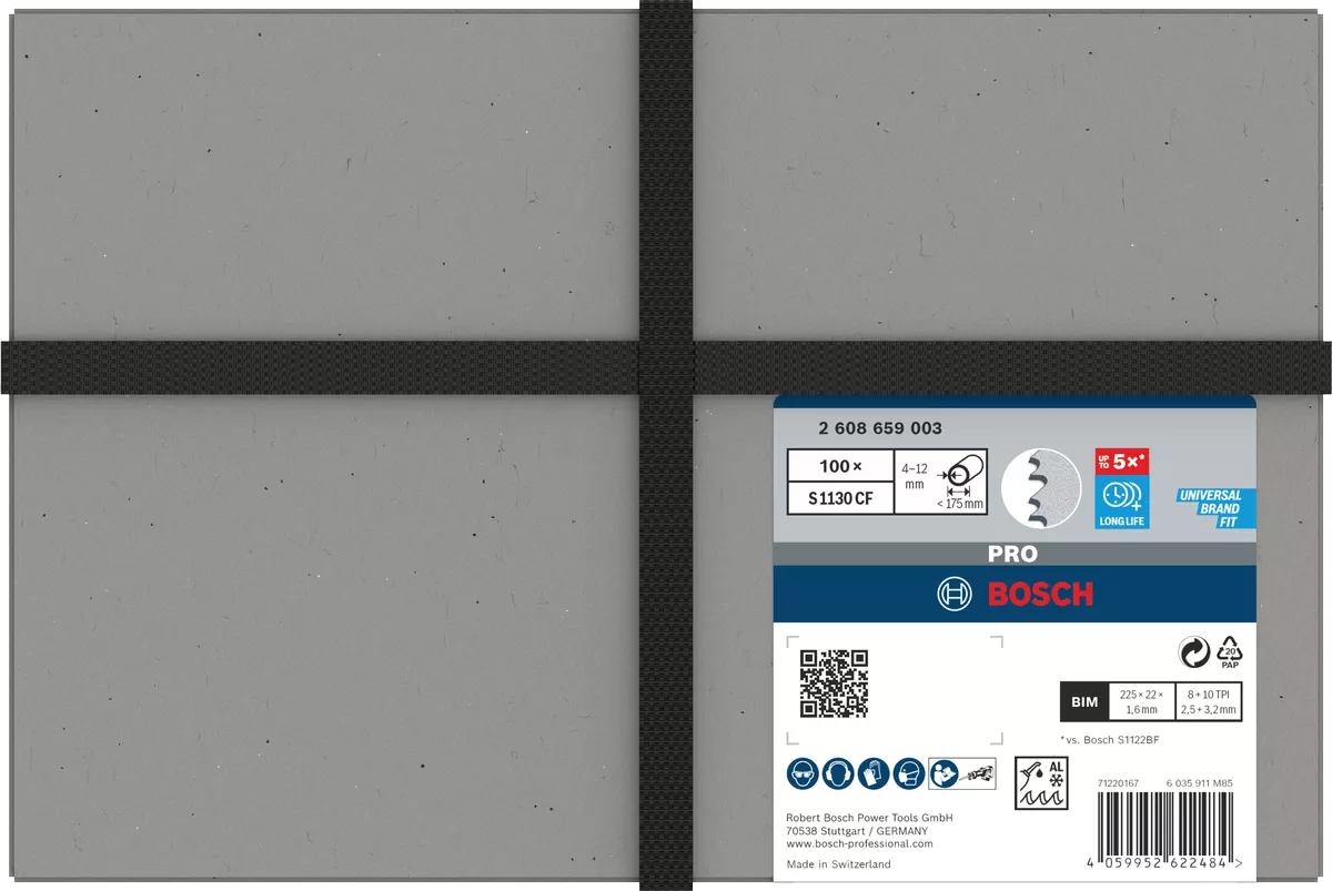 Bosch Bajonettsagblad S1130Cf Metall 100 Stk