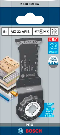 Multikutterblad Gop Tre/Metall 32Mm Bi-Metall L50 5 Stk