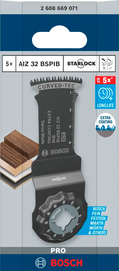 Bosch Multikutterblad Gop Hardt Tre 32Mm Bi-Metall L50 5 Stk