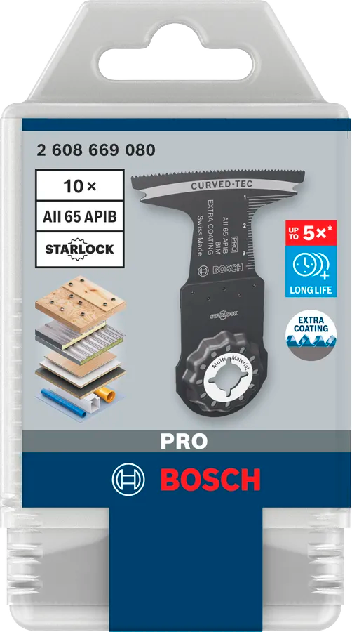 Bosch Multikutterblad Gop Tre/Metall 65Mm Bi-Metall L40 10 Stk
