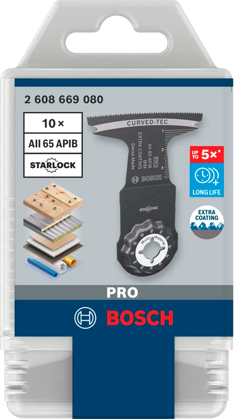 Bosch Multikutterblad Gop Tre/Metall 65Mm Bi-Metall L40 10 Stk
