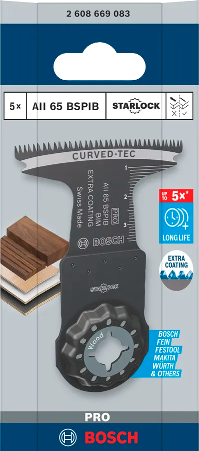 Bosch Multikutterblad Gop Hardt Tre 65Mm Bi-Metall L40 5 Stk