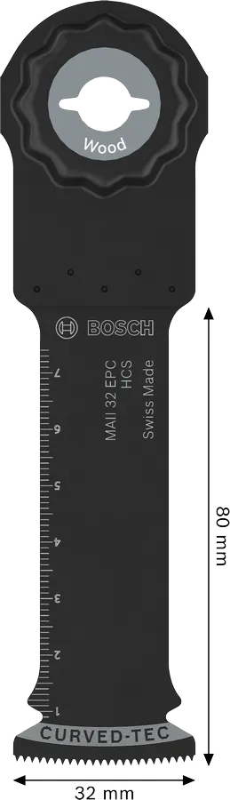 Bosch Bosch - Multikutterblad Maiz32Epc L80 Mm Bulk Wood Hcs