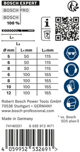 Bosch Hammerbor Sett SDS PLUS-7X 5-12MM A7