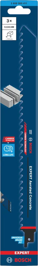 Bosch Bajonettsagblad S1241HM Aerated Concrete EXPERT Pk. 3