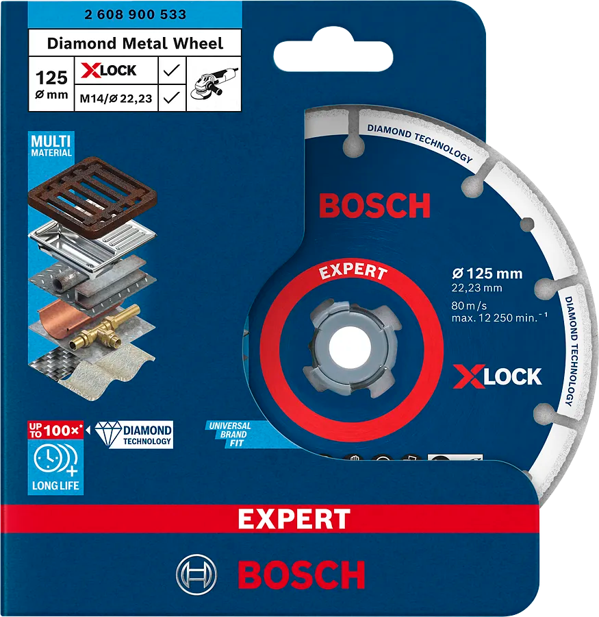Bosch Diamantskive Til Metall XLock 125 Mm