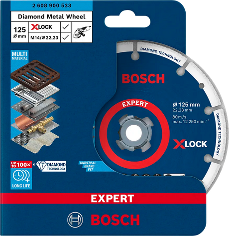 Bosch Diamantskive Til Metall XLock 125 Mm