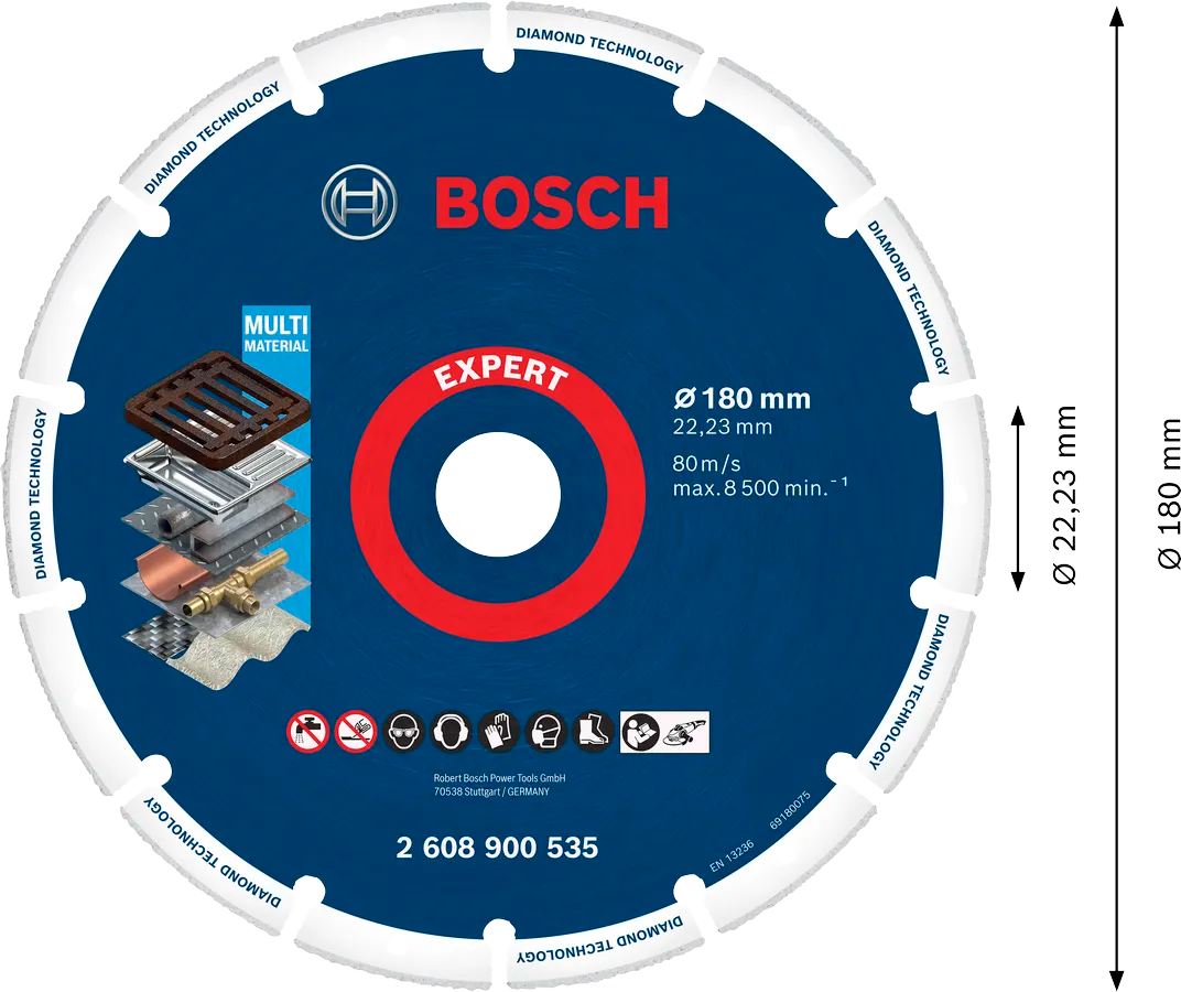 Bosch Diamantskive Til Metall 180 Mm EXPERT