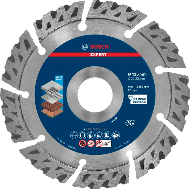 Bosch Kappeskive Multi Expert 125X22X2,2 X12 Mm
