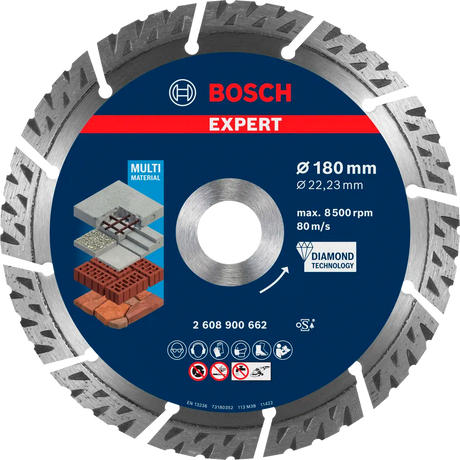 Bosch Diamantskive Multimaterial 180 x 22,23 x 2,4 x 12 mm EXPERT