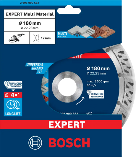 Bosch Diamantskive Multimaterial 180 x 22,23 x 2,4 x 12 mm EXPERT