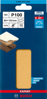 Bosch - Slipepapir 80x133 mm K100 Pk. 10