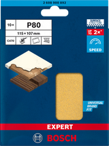 Bosch Slipepapir 115x107mm K60 C470 EXPERT Pk. 10