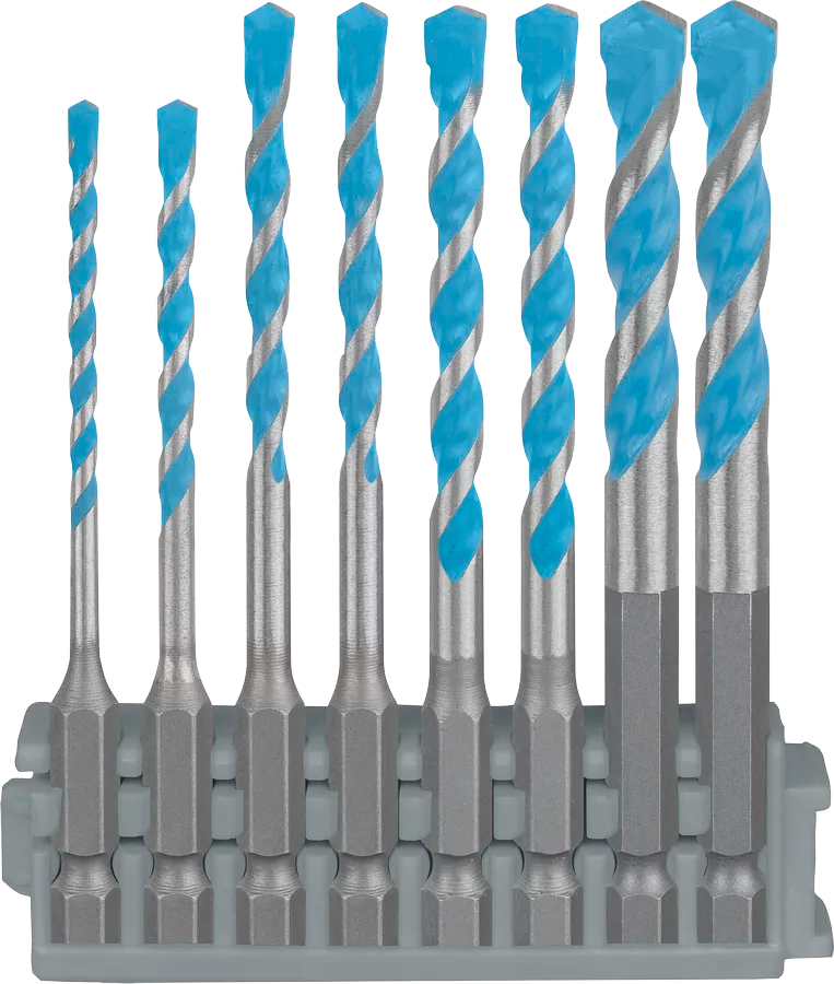 Bosch Bor Multimaterial HEX-9 Borsett 1/4"-Feste 9 Deler