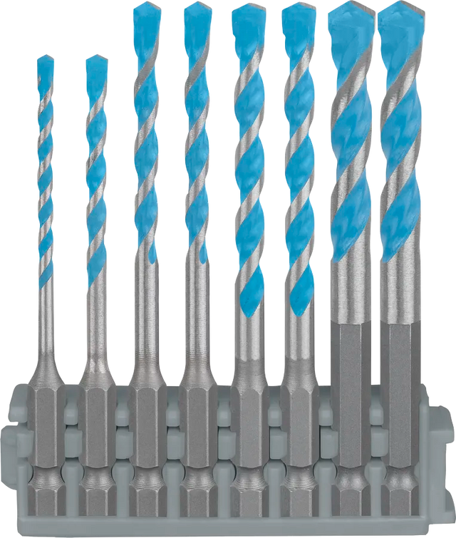 Bosch Bor Multimaterial HEX-9 Borsett 1/4"-Feste 9 Deler