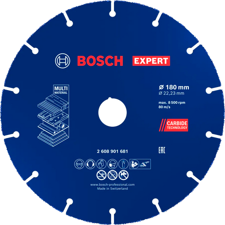 Bosch Kappeskive Multiwheel 180 mm HM EXPERT