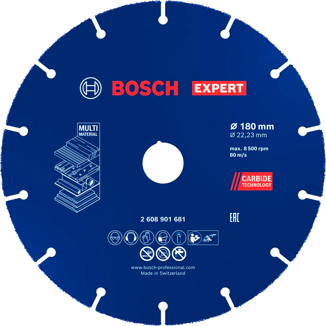 Bosch Kappeskive Multiwheel 180 mm HM EXPERT