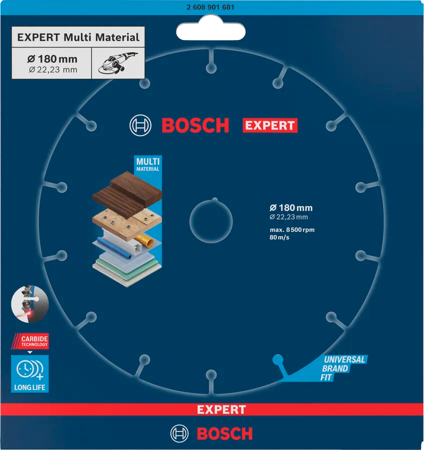 Bosch Kappeskive Multiwheel 180 mm HM EXPERT