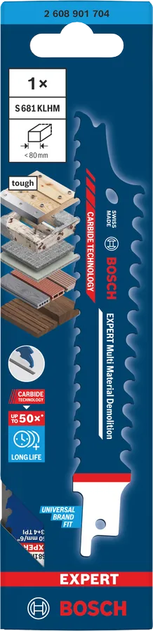 Bosch Bajonettsagblad S681KLHM Multi Material EXPERT Pk. 1