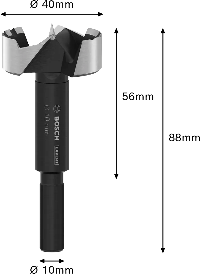 Bosch Forstner/Kunstbor 45,0x88/56 mm EXPERT