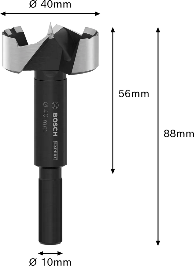 Bosch Forstner/Kunstbor 45,0x88/56 mm EXPERT