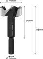 Bosch Forstner/Kunstbor 45,0x88/56 mm EXPERT