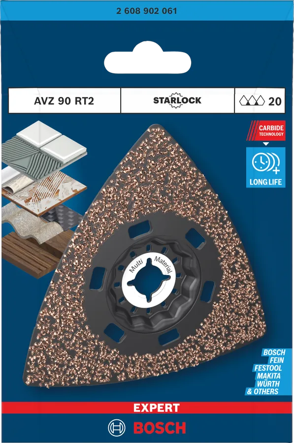 Bosch Multikutter Slipeplate AVZ90RT2 K20 EXPERT