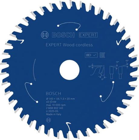 Bosch Sirkelsagblad 140 x 1,8/1,3 x 20 mm, T42 Wood EXPERT