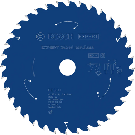 Bosch Sirkelsagblad 165 x 1,5/1 x 20 mm, T36 Wood EXPERT