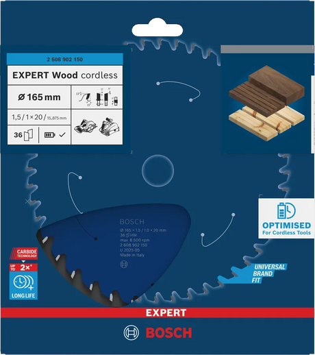 Bosch Sirkelsagblad 165 x 1,5/1 x 20 mm, T36 Wood EXPERT