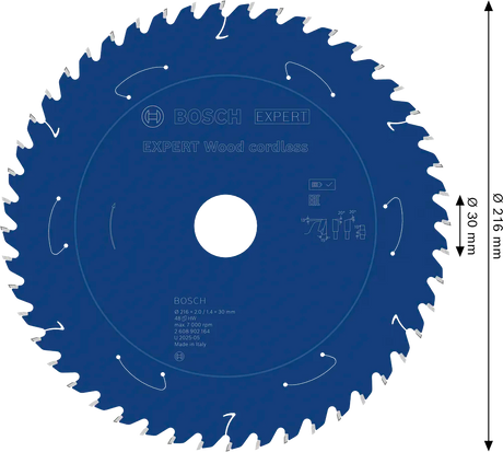 Bosch Sirkelsagblad 216 x 2/1,4 x 30 mm, T48 Cordless Wood EXPERT