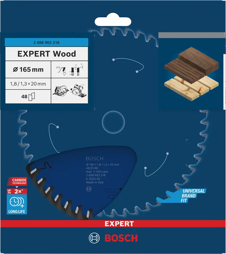 Bosch Sirkelsagblad 165X20X1,8 48T 5G Wood EXPERT