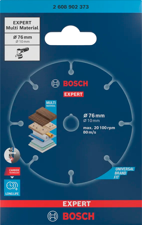 Bosch Kappeskive 76 x 10 mm Multi Material EXPERT
