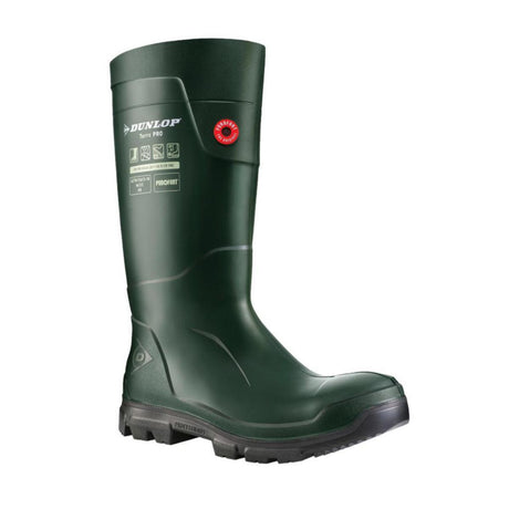 Dunlop Vernestøvel Dunlop Purofort TerraPRO S5 Grønn