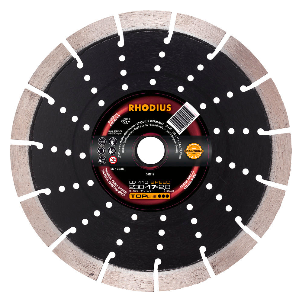 Rhodius Ld410 Speed Diamantskive 125X13,0X2,4X22,23 Mm