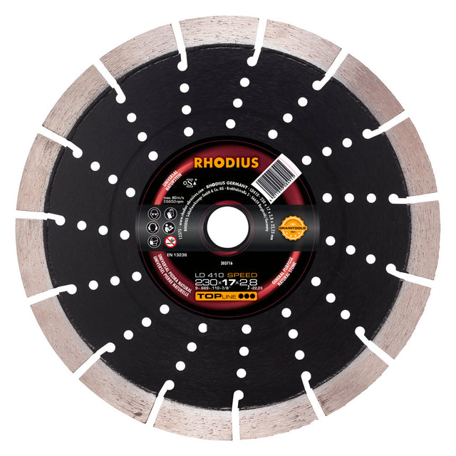 Rhodius Ld410 Speed Diamantskive 125X13,0X2,4X22,23 Mm