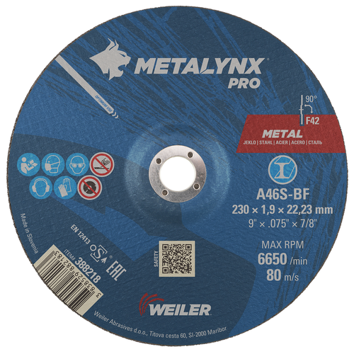 Metallynx Kappeskive Metalynx 230x2,5 Mm 22H