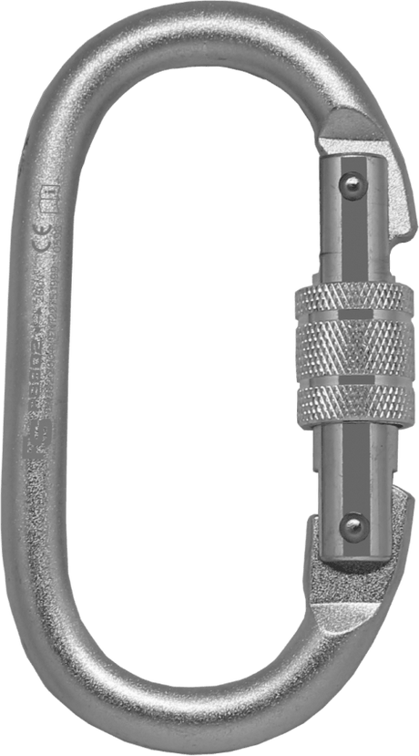 Fallsafe Karabinkrok Oval Med Skrulås 18mm