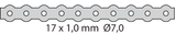 Essve Profilbånd 17X1,0/7,0 Hull 10M