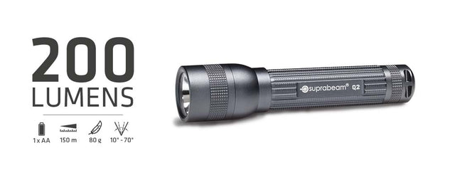 SupraBeam Lommelykt Q2 200 Lumen